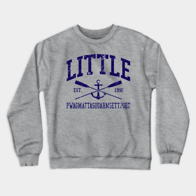 Little Pwagmattasquarmsettport, Established 1996 Crewneck Sweatshirt by Little P Coastwear